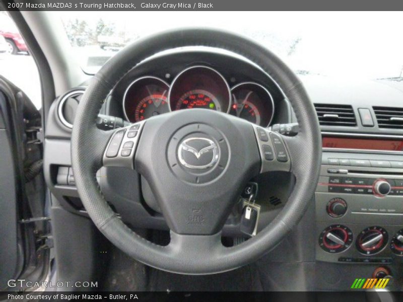 Galaxy Gray Mica / Black 2007 Mazda MAZDA3 s Touring Hatchback