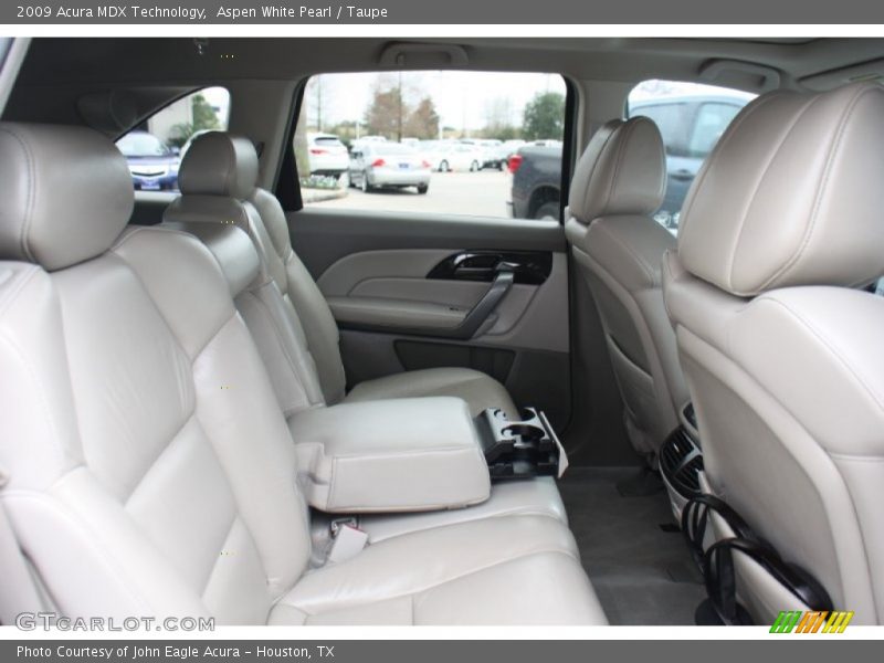 Aspen White Pearl / Taupe 2009 Acura MDX Technology