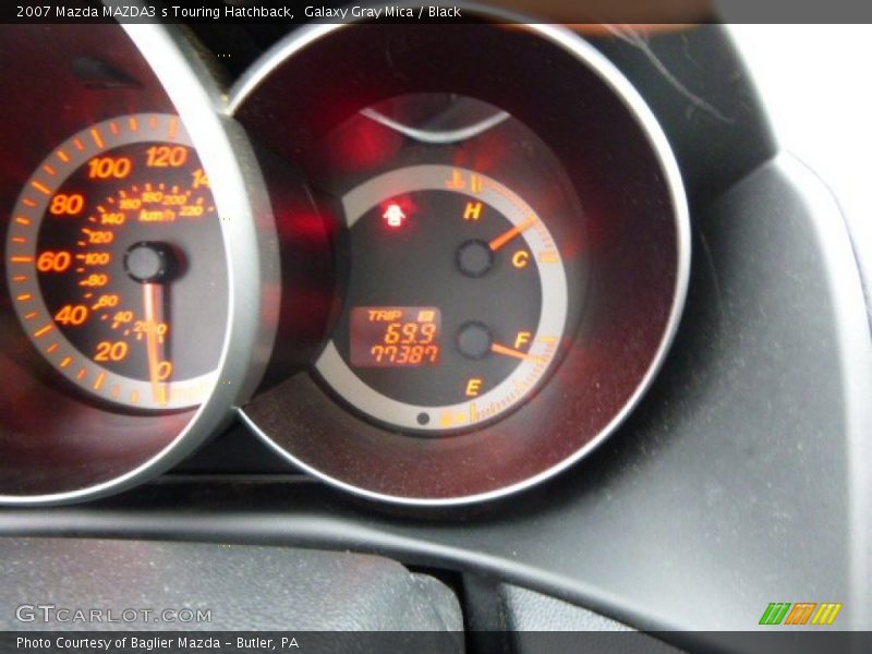 Galaxy Gray Mica / Black 2007 Mazda MAZDA3 s Touring Hatchback