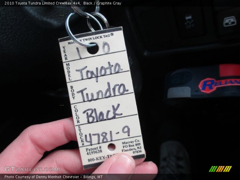 Black / Graphite Gray 2010 Toyota Tundra Limited CrewMax 4x4