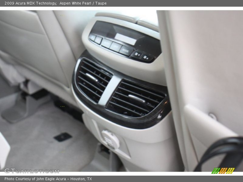 Aspen White Pearl / Taupe 2009 Acura MDX Technology