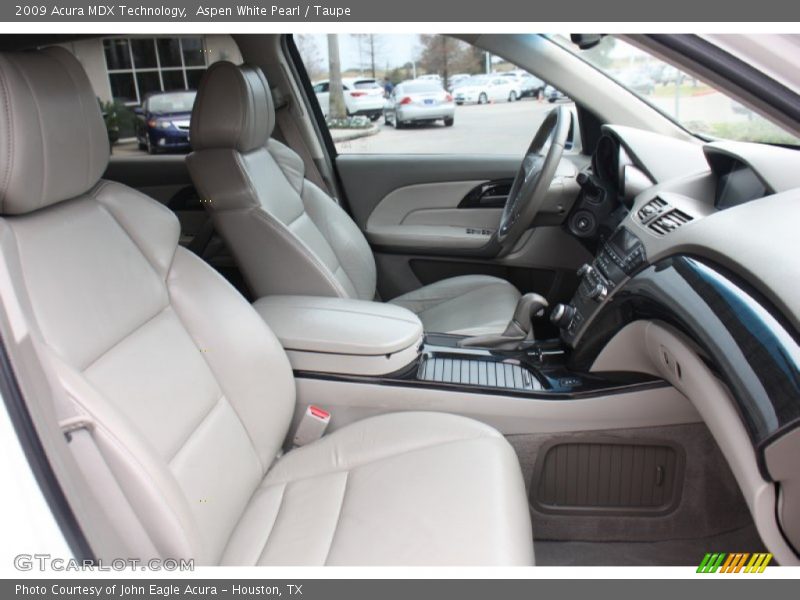 Aspen White Pearl / Taupe 2009 Acura MDX Technology