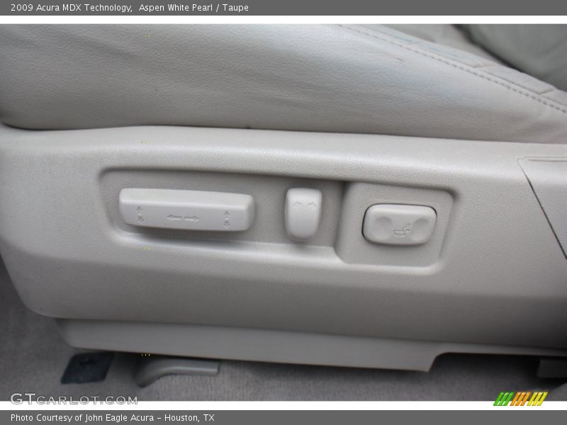 Aspen White Pearl / Taupe 2009 Acura MDX Technology