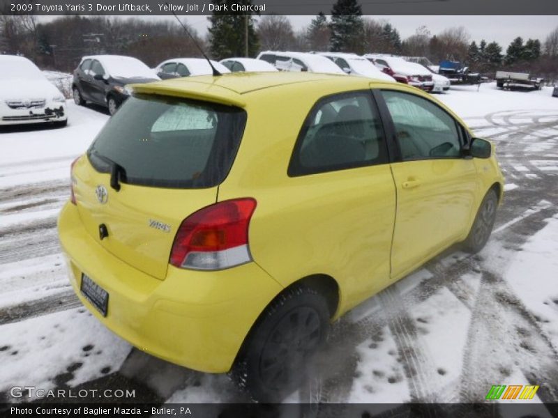 Yellow Jolt / Dark Charcoal 2009 Toyota Yaris 3 Door Liftback