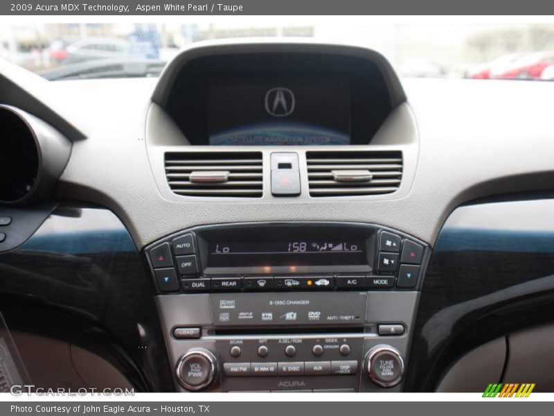 Aspen White Pearl / Taupe 2009 Acura MDX Technology