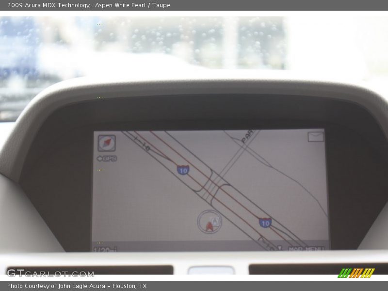 Aspen White Pearl / Taupe 2009 Acura MDX Technology