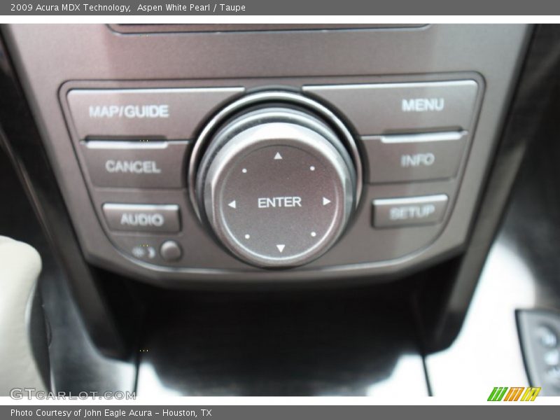 Aspen White Pearl / Taupe 2009 Acura MDX Technology