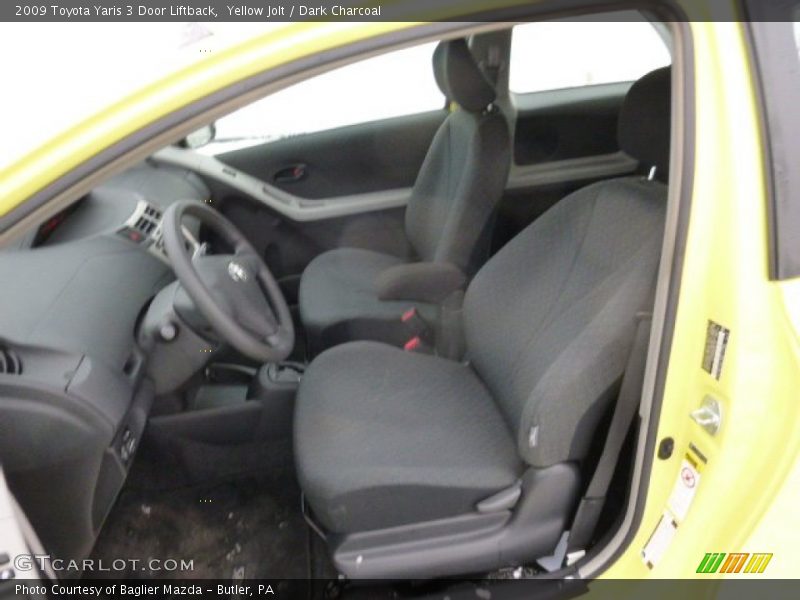 Yellow Jolt / Dark Charcoal 2009 Toyota Yaris 3 Door Liftback