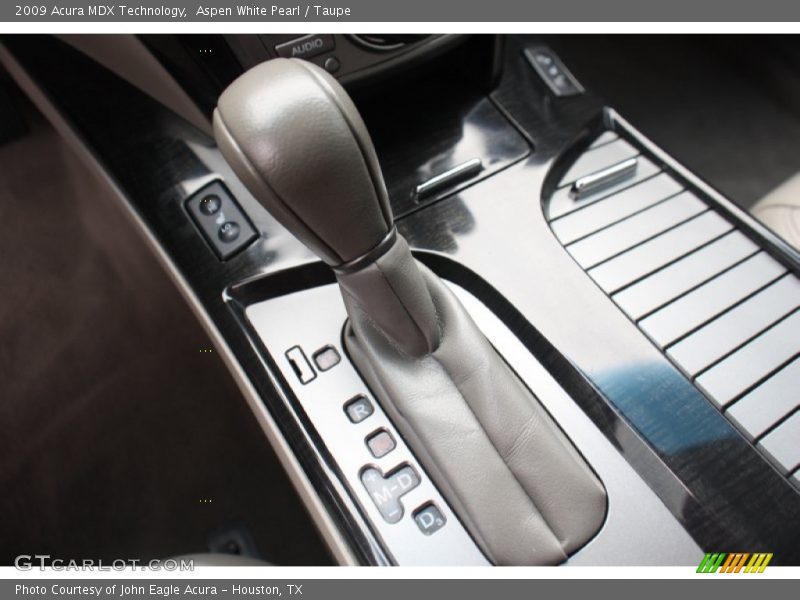 Aspen White Pearl / Taupe 2009 Acura MDX Technology