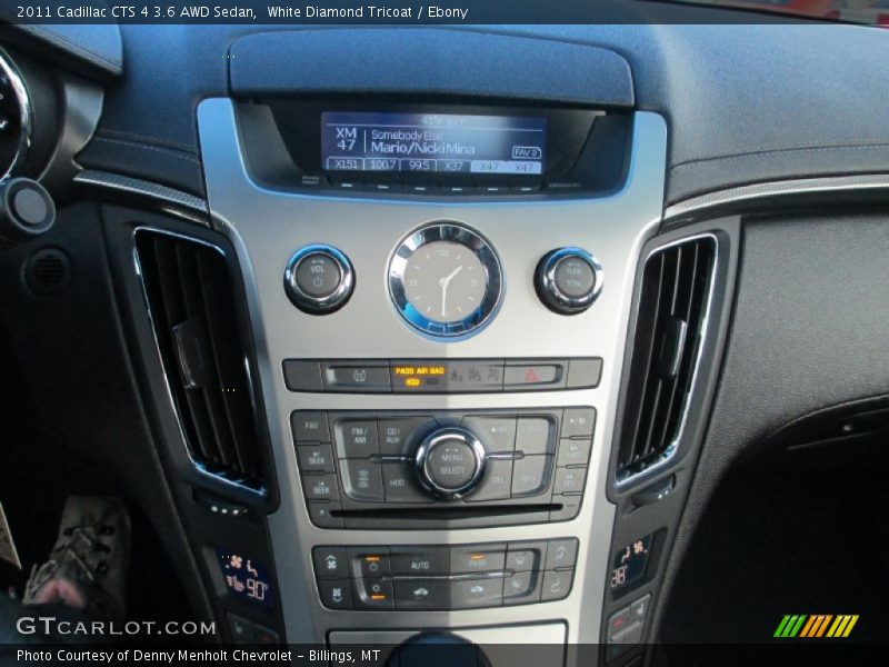 White Diamond Tricoat / Ebony 2011 Cadillac CTS 4 3.6 AWD Sedan