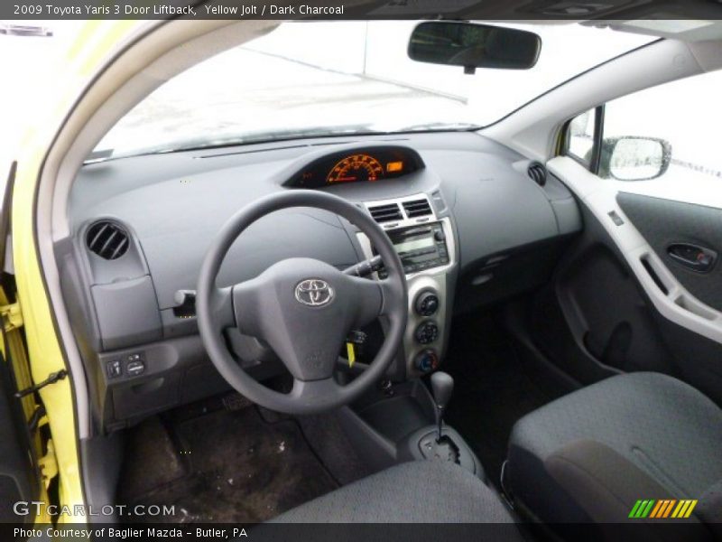 Yellow Jolt / Dark Charcoal 2009 Toyota Yaris 3 Door Liftback