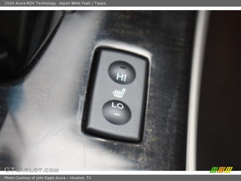 Aspen White Pearl / Taupe 2009 Acura MDX Technology