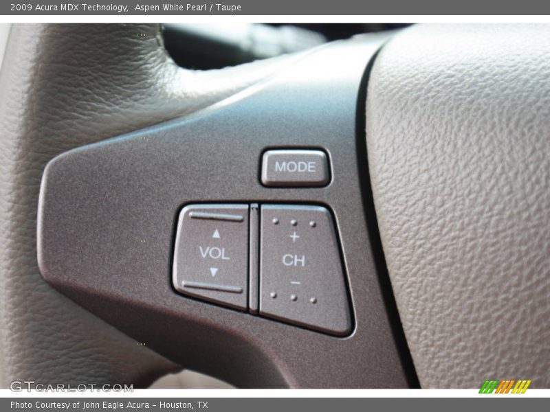 Aspen White Pearl / Taupe 2009 Acura MDX Technology