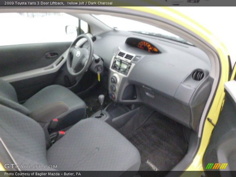 Yellow Jolt / Dark Charcoal 2009 Toyota Yaris 3 Door Liftback