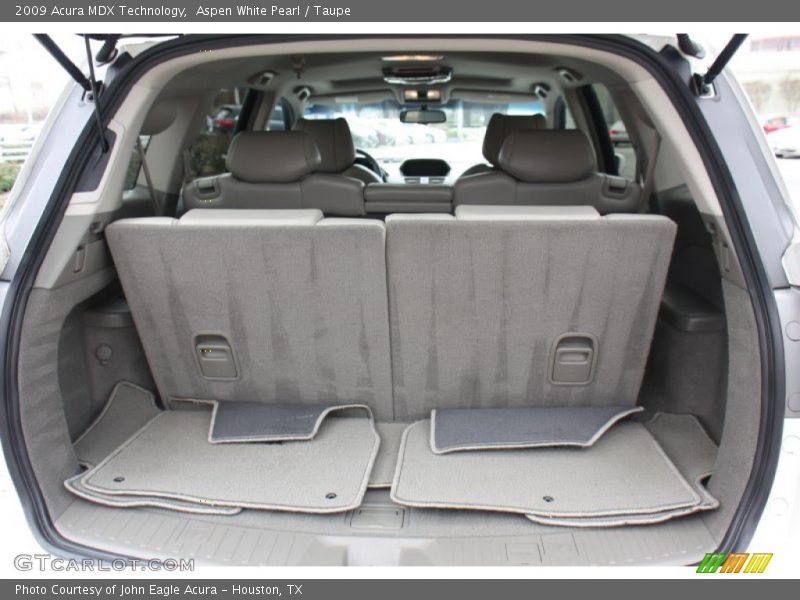 Aspen White Pearl / Taupe 2009 Acura MDX Technology
