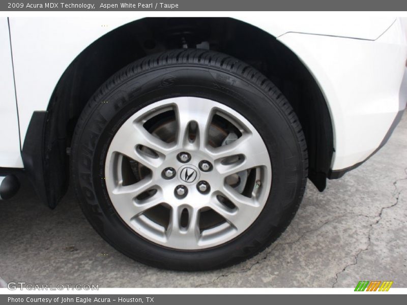 Aspen White Pearl / Taupe 2009 Acura MDX Technology