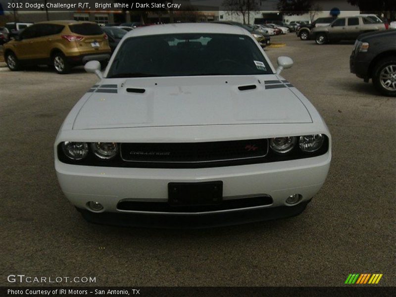 Bright White / Dark Slate Gray 2012 Dodge Challenger R/T