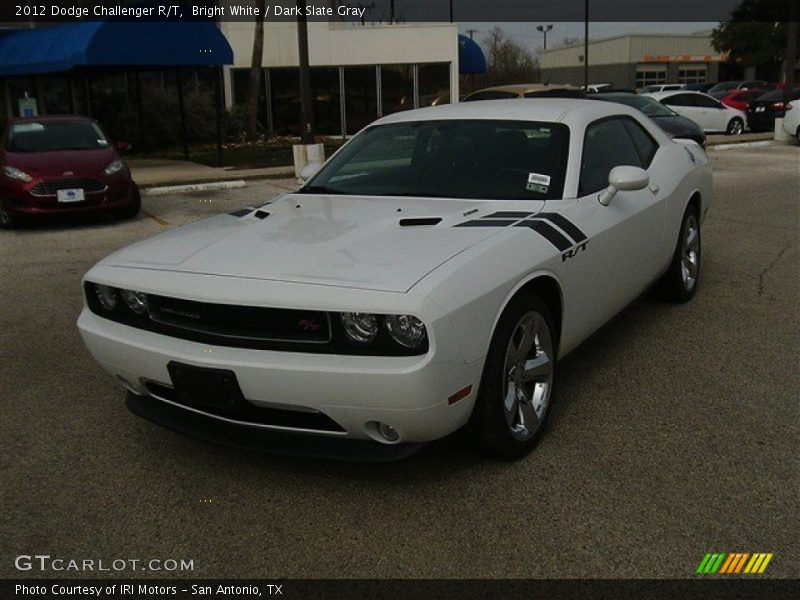 Bright White / Dark Slate Gray 2012 Dodge Challenger R/T