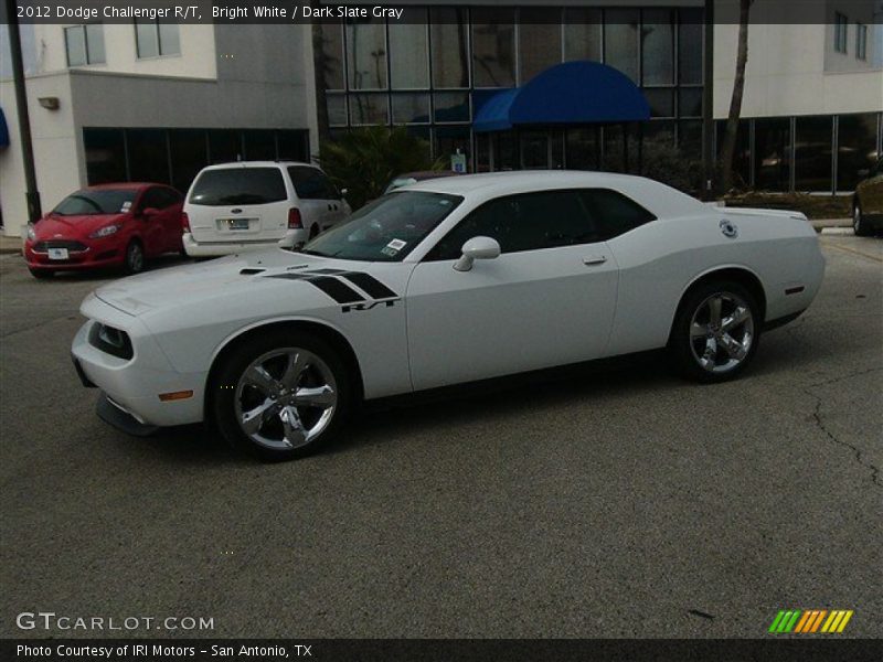 Bright White / Dark Slate Gray 2012 Dodge Challenger R/T