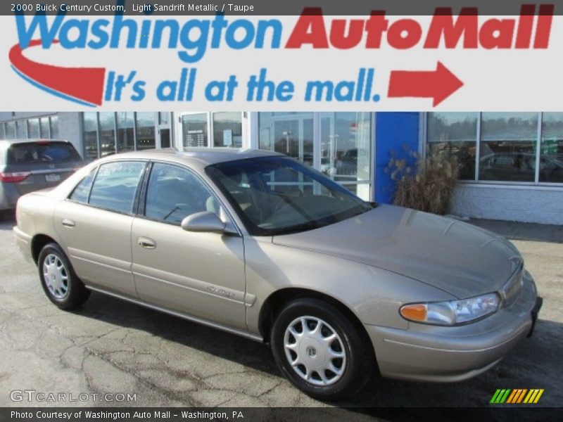 Light Sandrift Metallic / Taupe 2000 Buick Century Custom