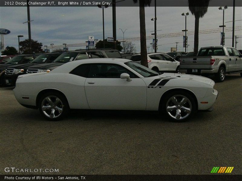 Bright White / Dark Slate Gray 2012 Dodge Challenger R/T