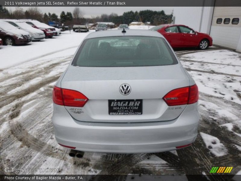 Reflex Silver Metallic / Titan Black 2011 Volkswagen Jetta SEL Sedan