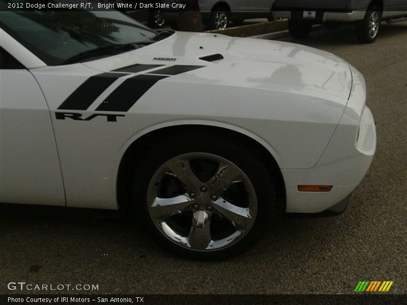 Bright White / Dark Slate Gray 2012 Dodge Challenger R/T