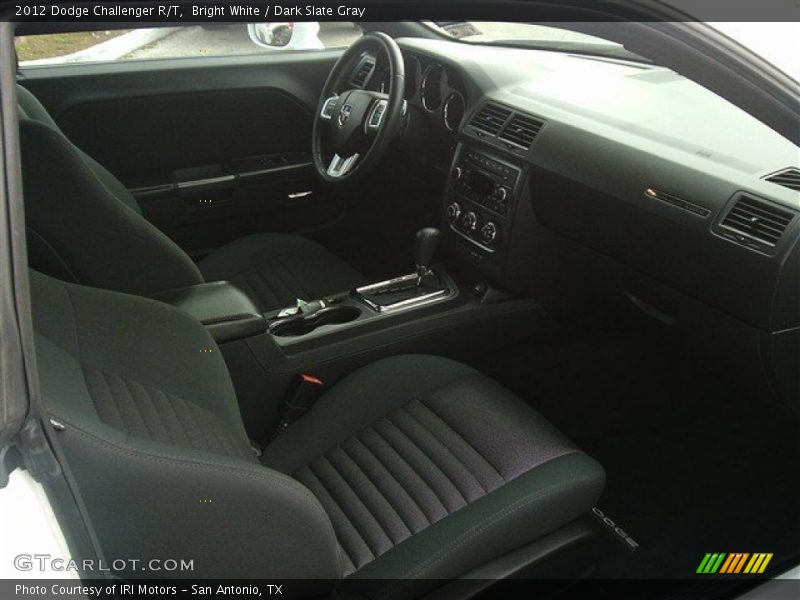 Bright White / Dark Slate Gray 2012 Dodge Challenger R/T