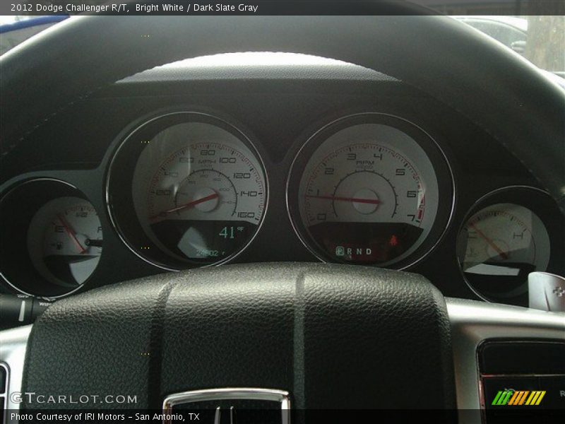 Bright White / Dark Slate Gray 2012 Dodge Challenger R/T