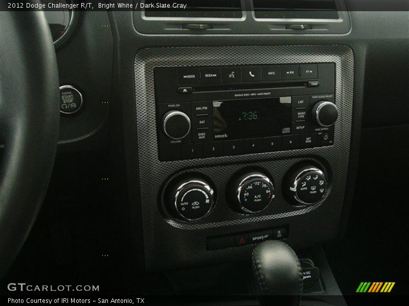 Bright White / Dark Slate Gray 2012 Dodge Challenger R/T