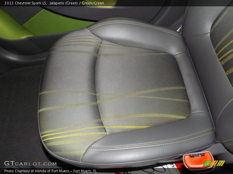 Jalapeno (Green) / Green/Green 2013 Chevrolet Spark LS