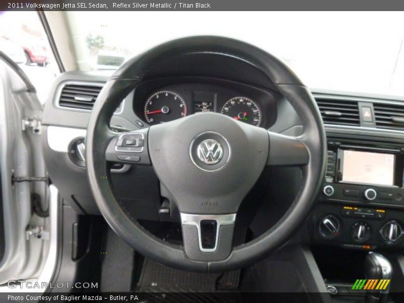 Reflex Silver Metallic / Titan Black 2011 Volkswagen Jetta SEL Sedan