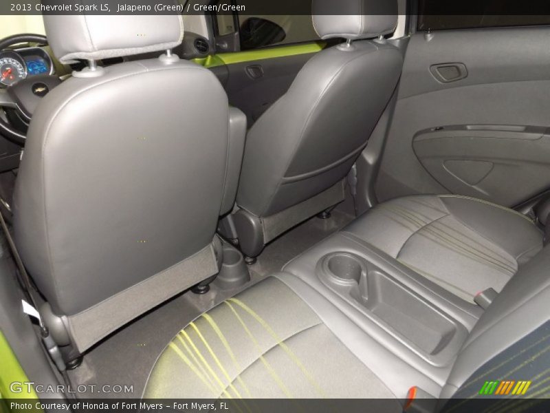 Jalapeno (Green) / Green/Green 2013 Chevrolet Spark LS