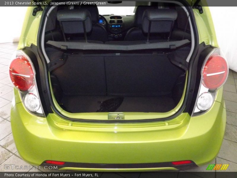 Jalapeno (Green) / Green/Green 2013 Chevrolet Spark LS