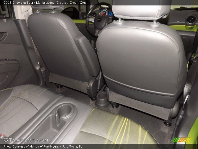 Jalapeno (Green) / Green/Green 2013 Chevrolet Spark LS