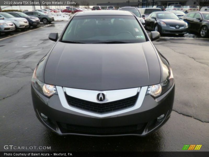 Grigio Metallic / Ebony 2010 Acura TSX Sedan