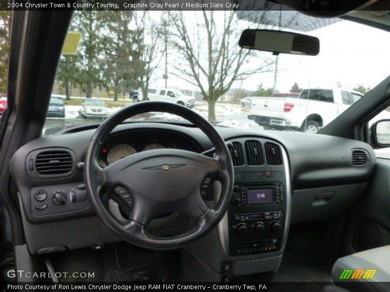 Graphite Gray Pearl / Medium Slate Gray 2004 Chrysler Town & Country Touring