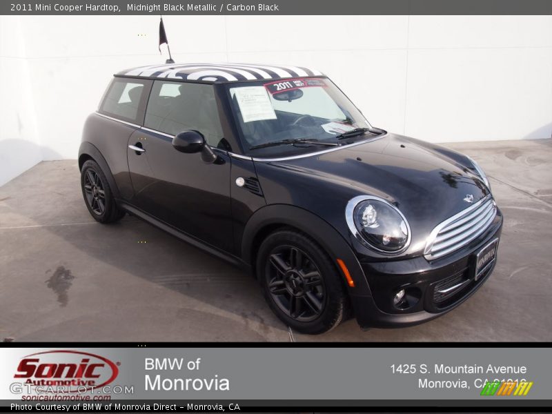 Midnight Black Metallic / Carbon Black 2011 Mini Cooper Hardtop