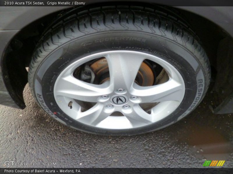 Grigio Metallic / Ebony 2010 Acura TSX Sedan