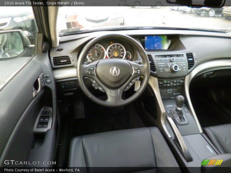 Grigio Metallic / Ebony 2010 Acura TSX Sedan