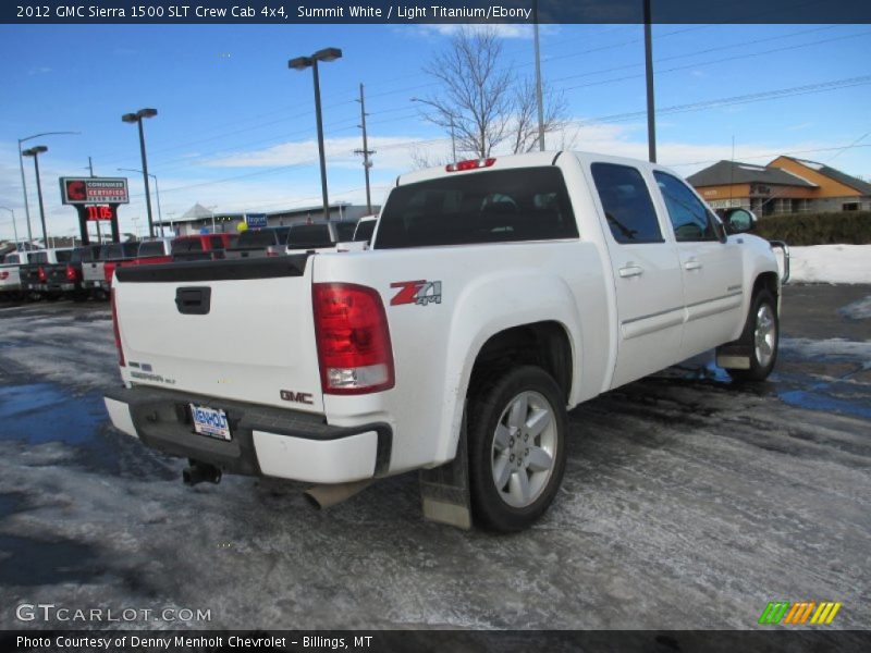 Summit White / Light Titanium/Ebony 2012 GMC Sierra 1500 SLT Crew Cab 4x4