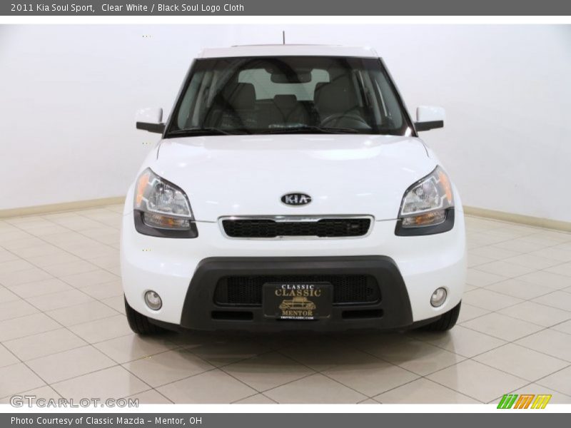Clear White / Black Soul Logo Cloth 2011 Kia Soul Sport