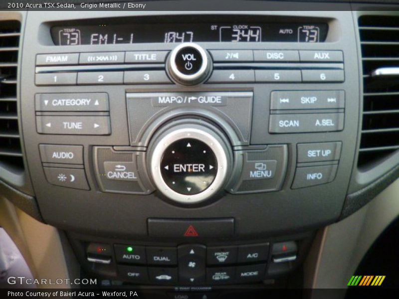 Grigio Metallic / Ebony 2010 Acura TSX Sedan