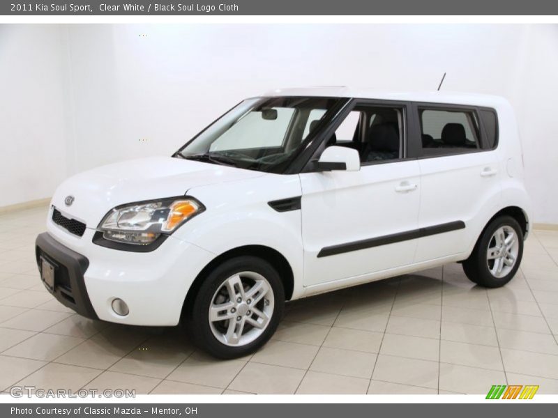Clear White / Black Soul Logo Cloth 2011 Kia Soul Sport
