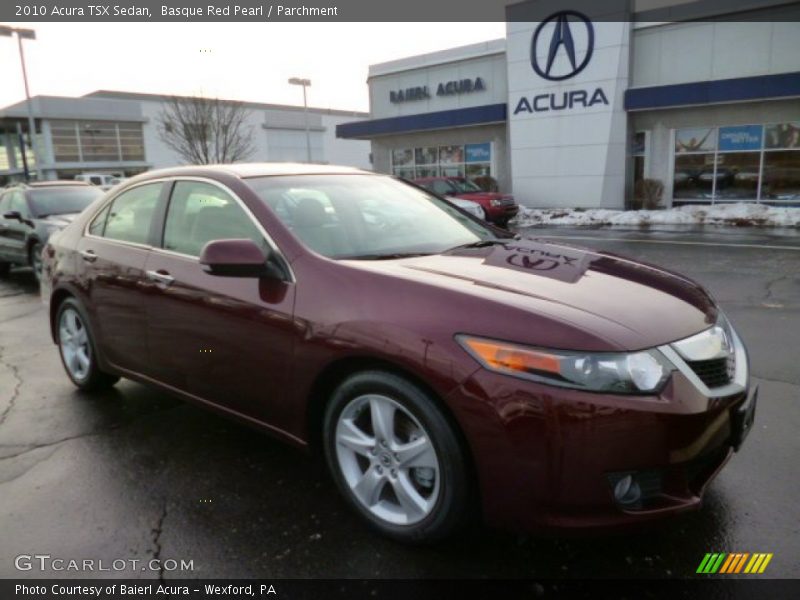 Basque Red Pearl / Parchment 2010 Acura TSX Sedan