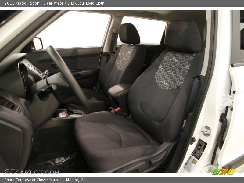 Clear White / Black Soul Logo Cloth 2011 Kia Soul Sport