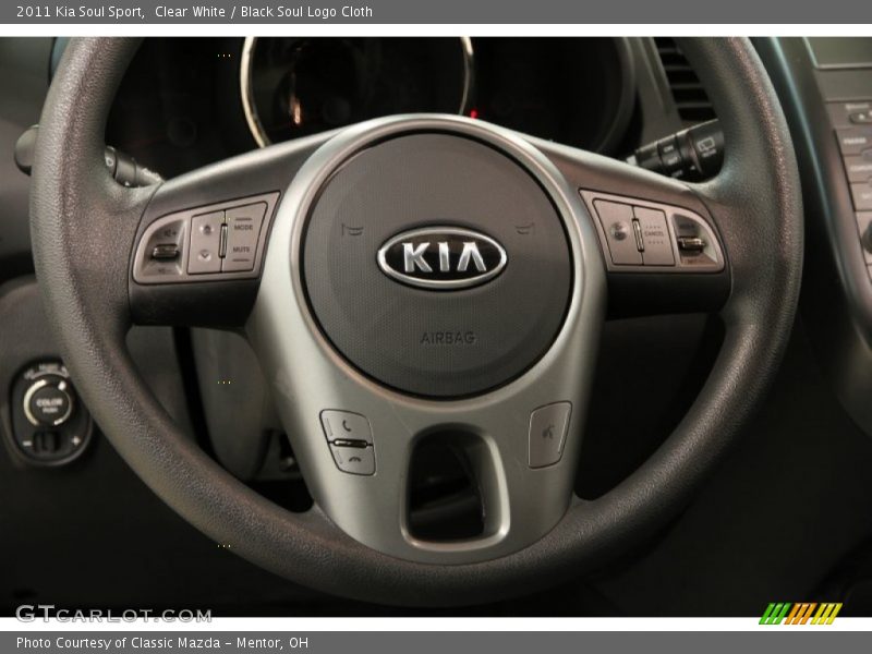 Clear White / Black Soul Logo Cloth 2011 Kia Soul Sport