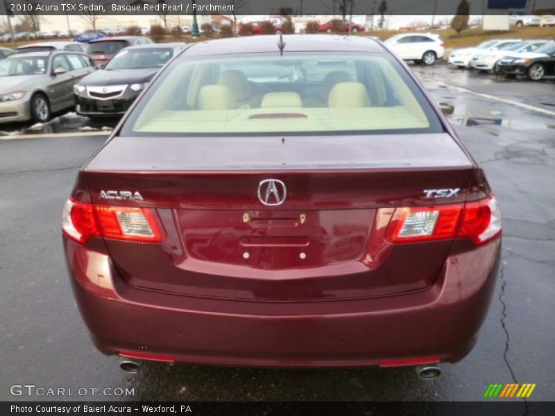 Basque Red Pearl / Parchment 2010 Acura TSX Sedan