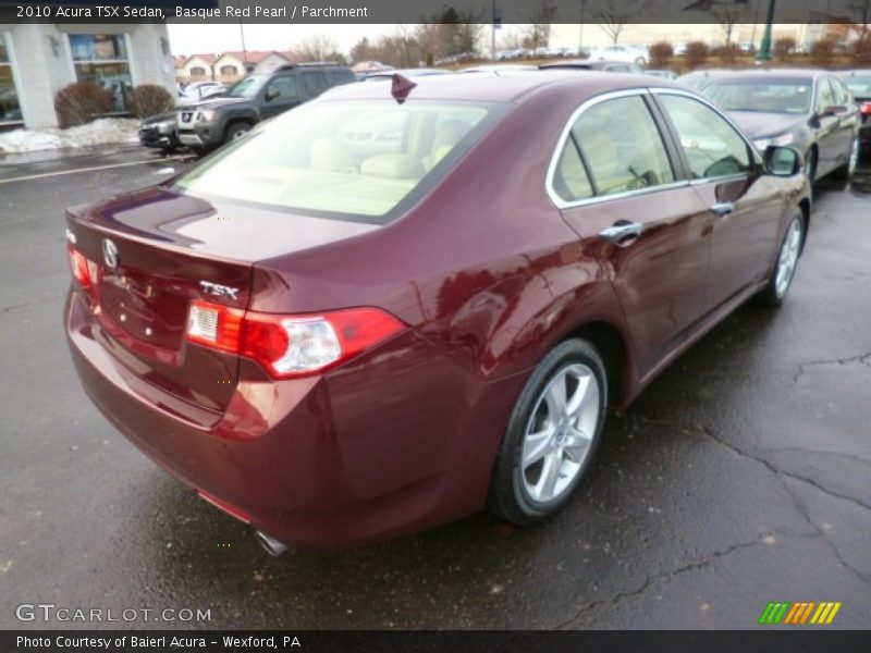 Basque Red Pearl / Parchment 2010 Acura TSX Sedan