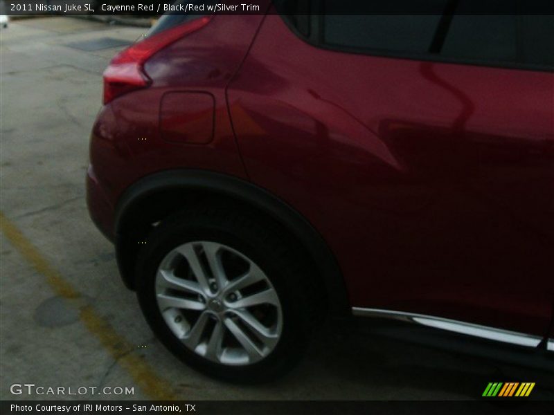 Cayenne Red / Black/Red w/Silver Trim 2011 Nissan Juke SL